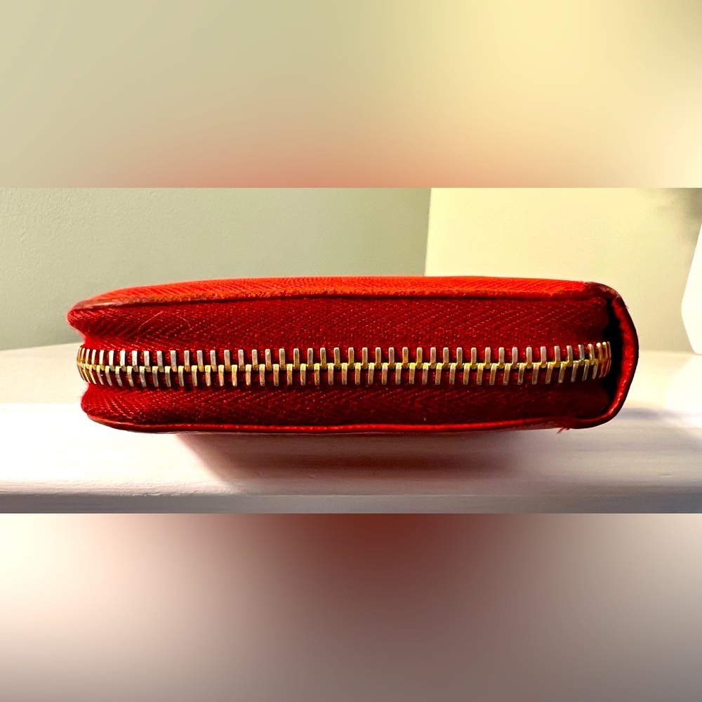 Prada Scarlet Saffiano Leather Wallet AS IS - Picture 8 of 10